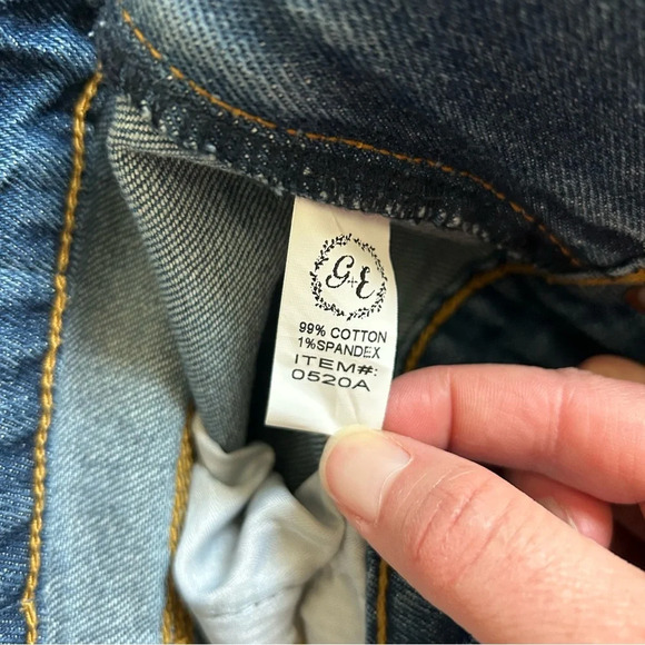 NWT Grace & Emma Mid Rise Chloe Straight Leg Distressed Denim Jeans Size 18 - Picture 8 of 14